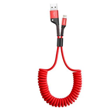Fish eye Spring Data Cable USB For Type-C 2A 1M-4