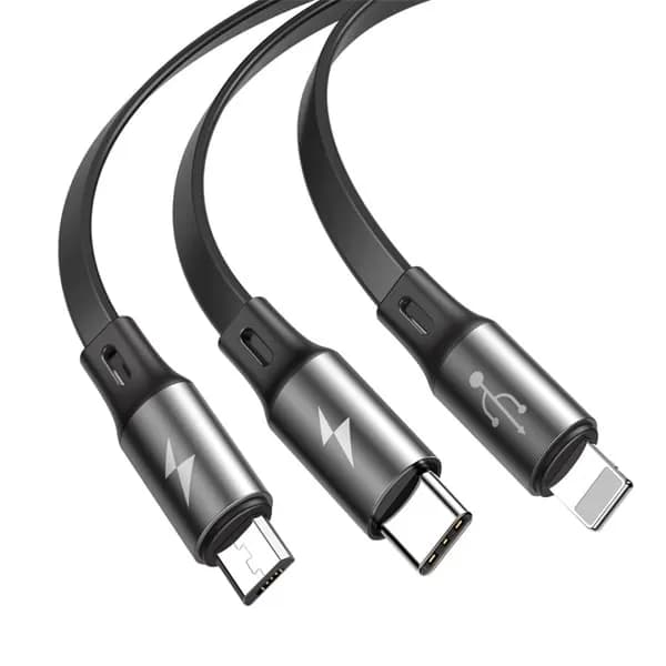 Baseus Fabric 3-in-1 Flexible Cable USB For M+L+T-0