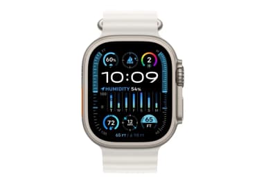 Apple Watch Ultra 2 49mm titanium case with white  ocean band-2