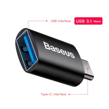 Baseus Ingenuity Series Mini OTG Type-C to USB-A 3.1-3