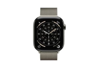 Apple Watch Series 11 46mm Natural Titanium Case with Natural Milanese Loop-1