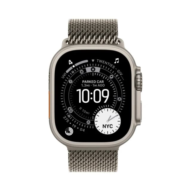 Apple Watch Ultra 3 49mm  Natural Titanium Milanese Natural Loop