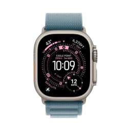Apple Watch Ultra 3 49mm Natural Titanium Light Blue Alpine Loop