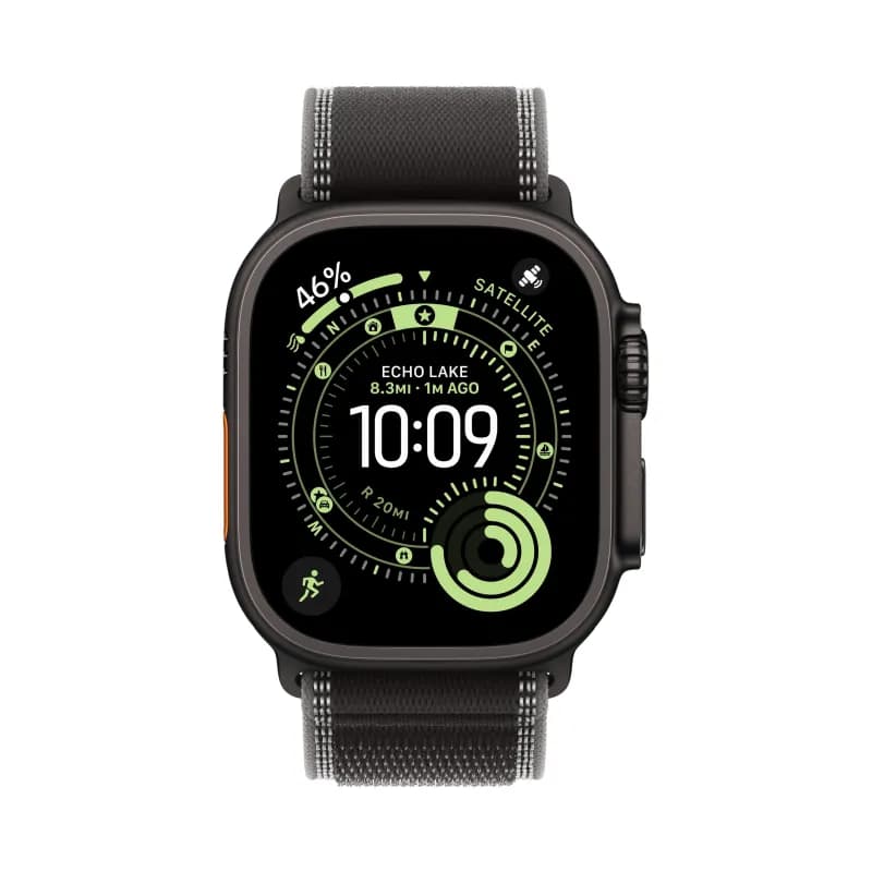 Apple Watch Ultra 3 49mm Black Titanium Bl/Charcoal Trail Loop -1