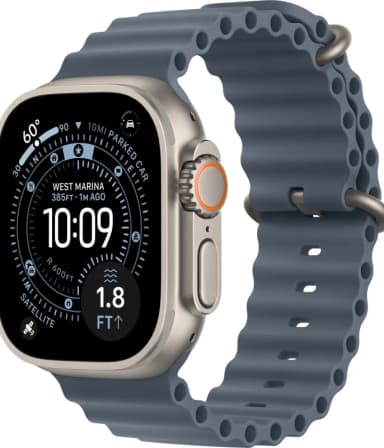 Apple Watch Ultra 3 49mm Natural Titanium Anchor Blue Ocean Band-1