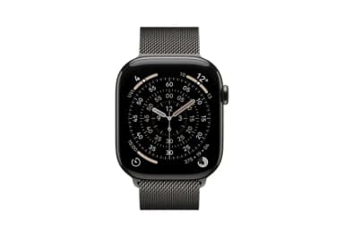 Apple Watch Series 11 46mm Slate Titanium Case with Slate Milanese Loop-1