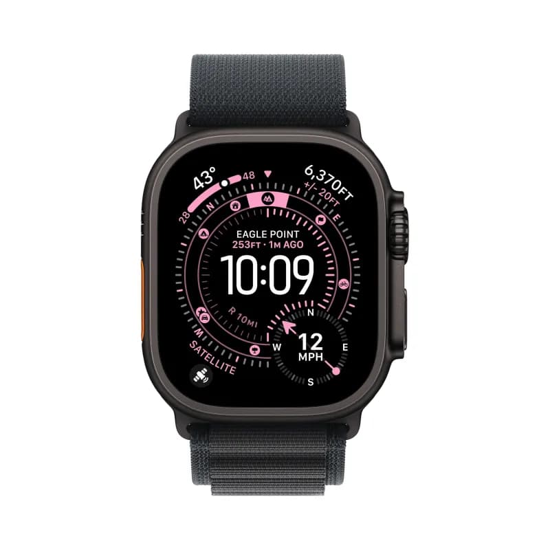  Apple Watch Ultra 3 49mm Black Titanium Black Alpine Loop-1