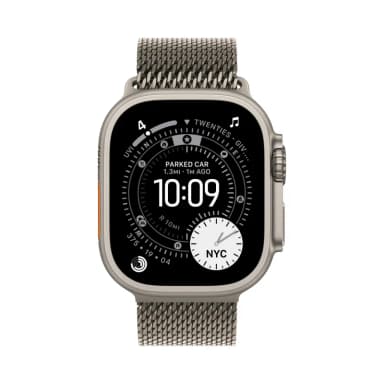 Apple Watch Ultra 3 49mm Natural Titanium Milanese Natural Loop-2