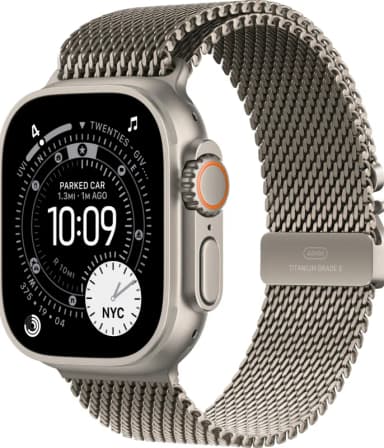 Apple Watch Ultra 3 49mm Natural Titanium Milanese Natural Loop-1
