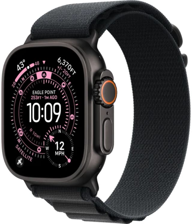  Apple Watch Ultra 3 49mm Black Titanium Black Alpine Loop