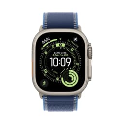 Apple Watch Ultra 3 49mm Natural Titanium Bright Blue Trail Loop