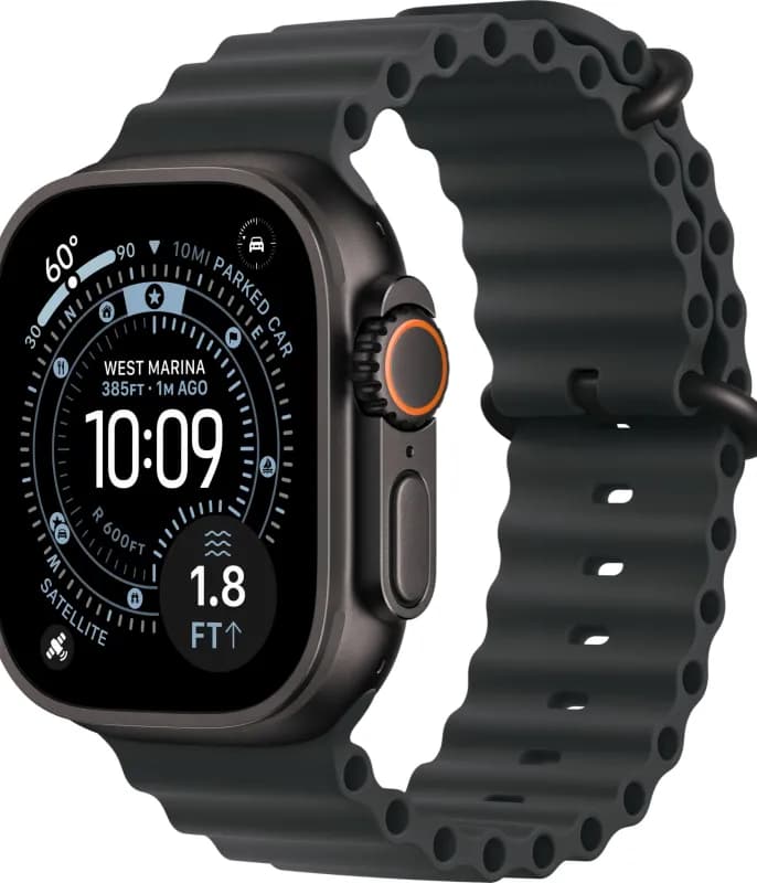 Apple Watch Ultra 3 49mm Black Titanium Black Ocean Band-0