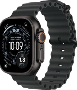 Apple Watch Ultra 3 49mm Black Titanium Black Ocean Band