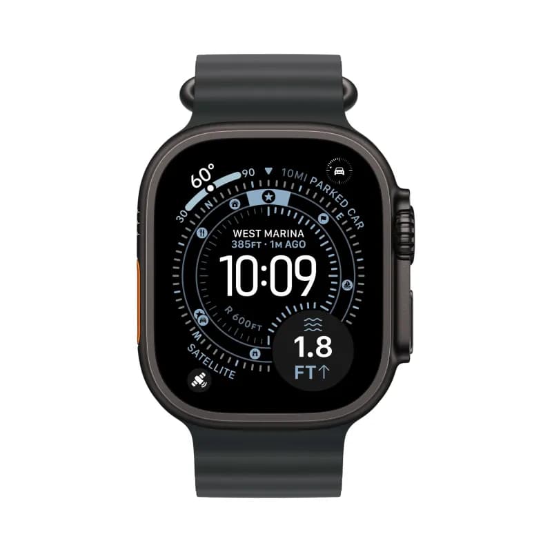 Apple Watch Ultra 3 49mm Black Titanium Black Ocean Band-1
