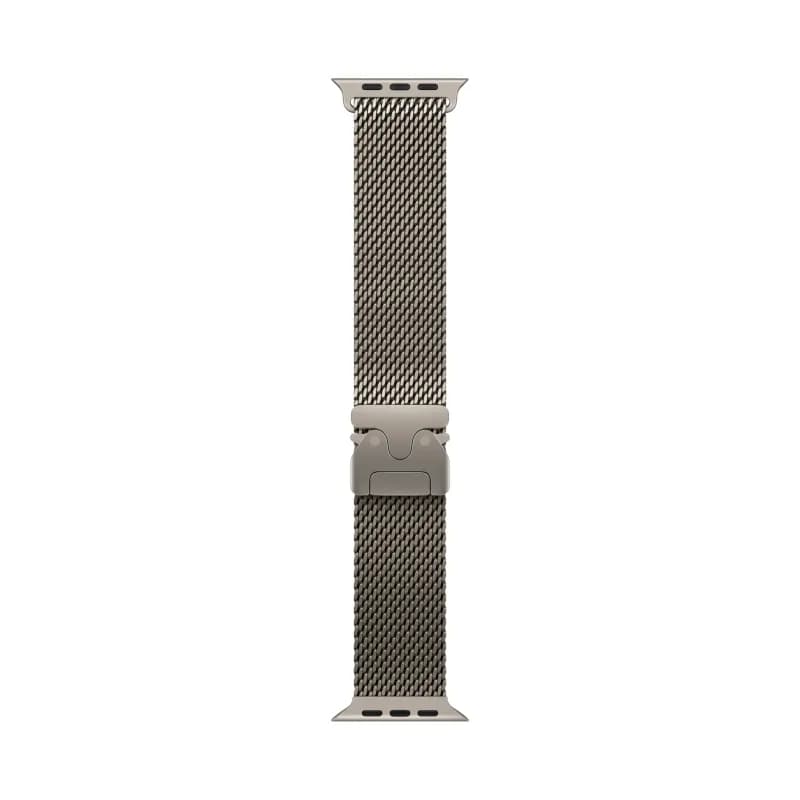 Apple Watch Ultra 3 49mm Natural Titanium Milanese Natural Loop-2