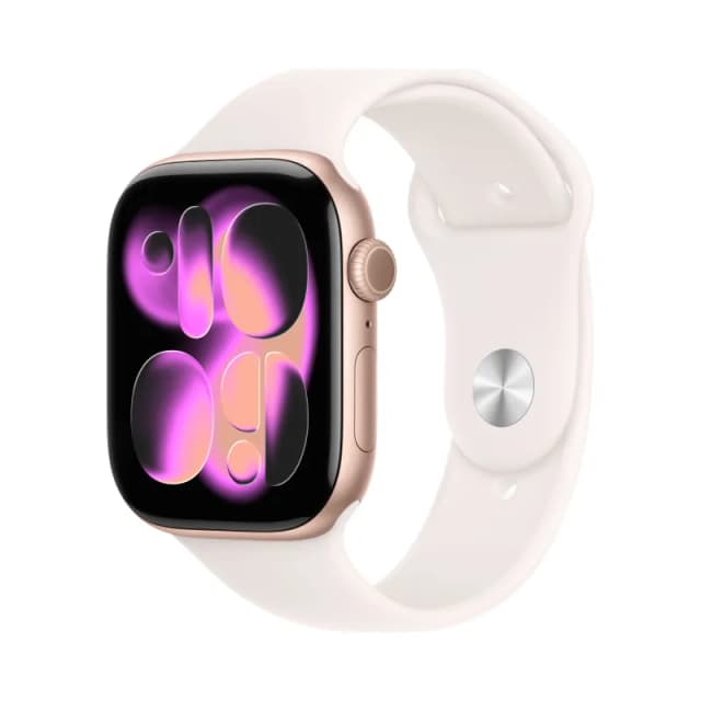 Apple Watch Series 11 42 mm Rose Gold Aluminum Light Blush Sport Band 