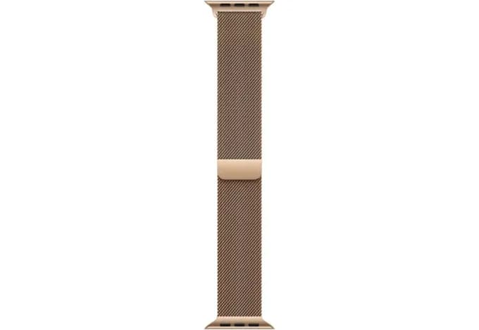 Apple Watch Series 11 46mm Gold Titanium Case with Gold Milanese Loop-2