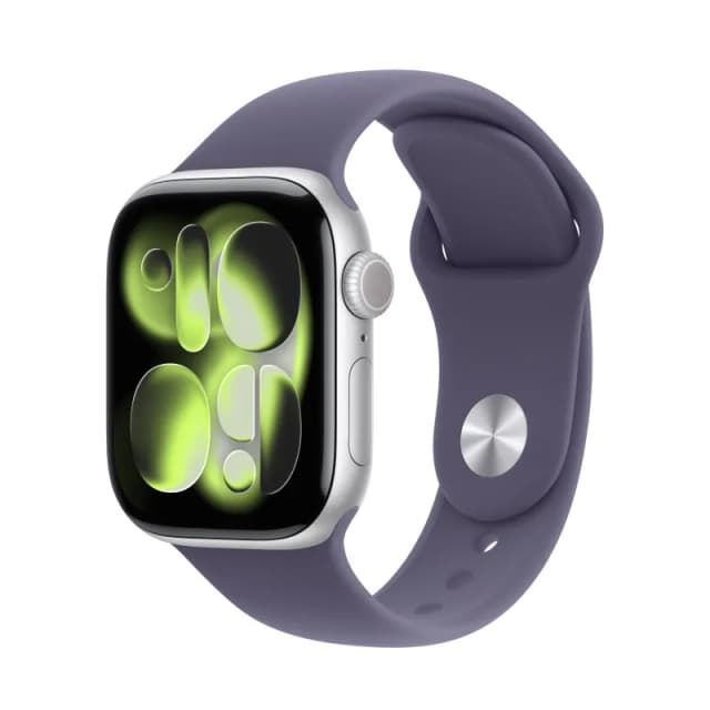 Apple Watch Series 11 46 mm Silver Aluminium Purple Fog Sport Band