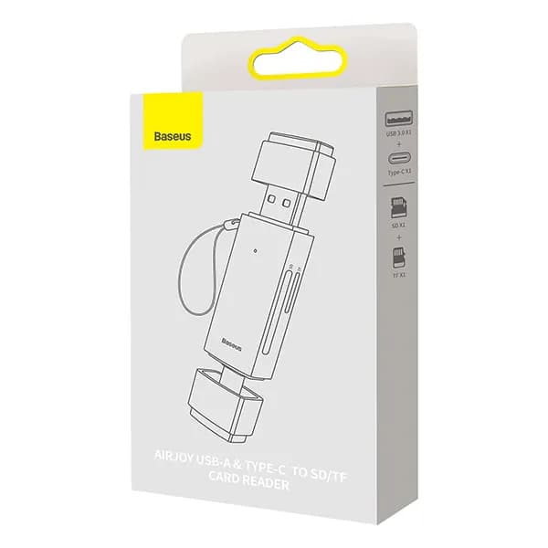 Baseus Lite Series USB-A & Type-C to SD/TF Card Reader-6