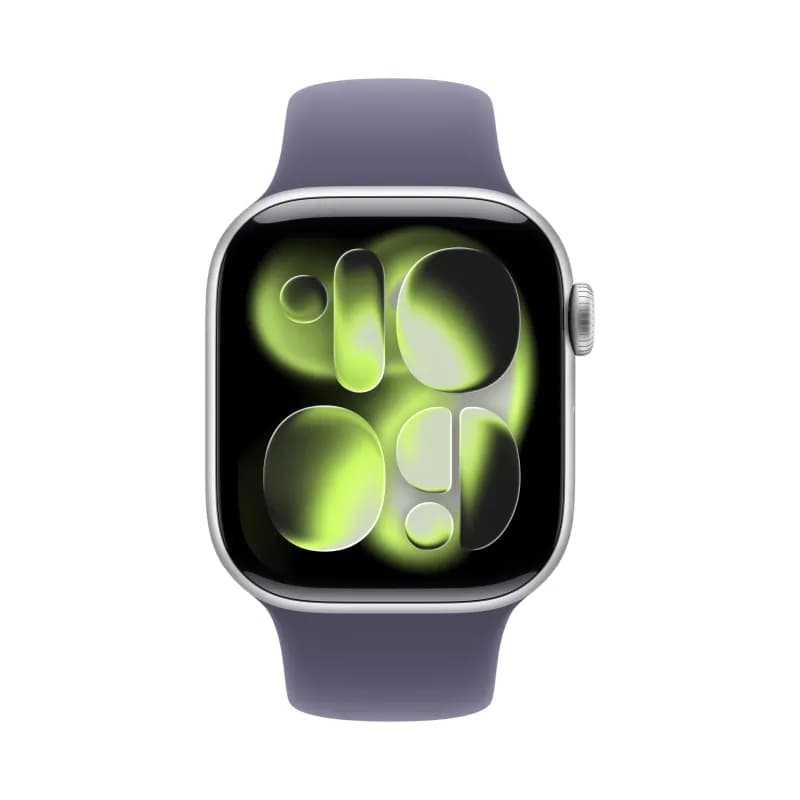 Apple Watch Series 11 46 mm Silver Aluminium Purple Fog Sport Band-1
