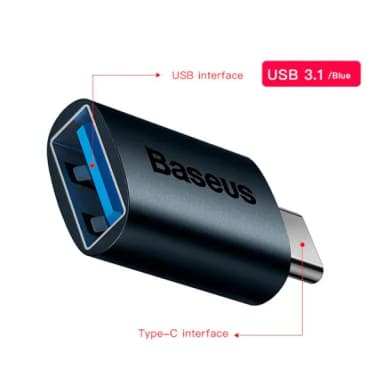 Baseus Ingenuity Series Mini OTG Type-C to USB-A 3.1-2